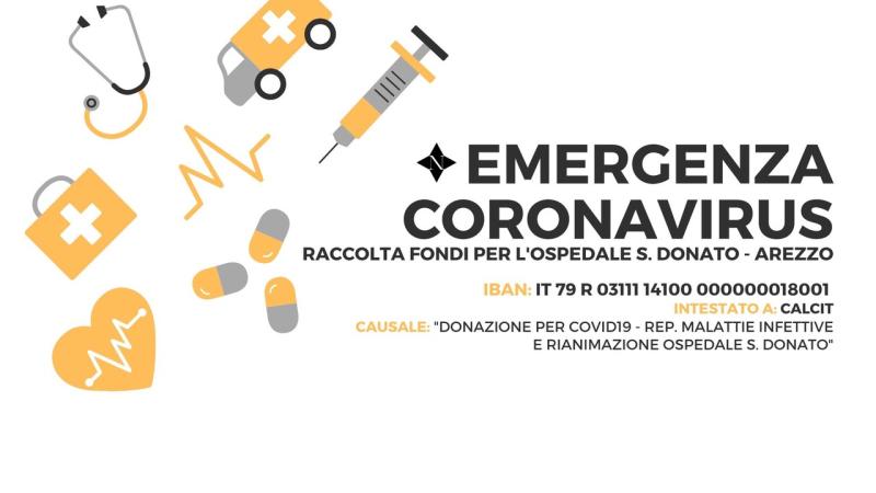 Emergenza Corona Virus: raccolta fondi